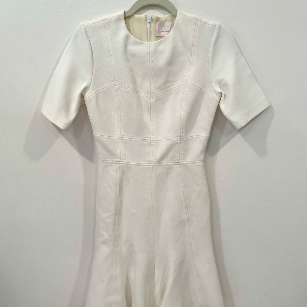 Cinq a Sept short white dress